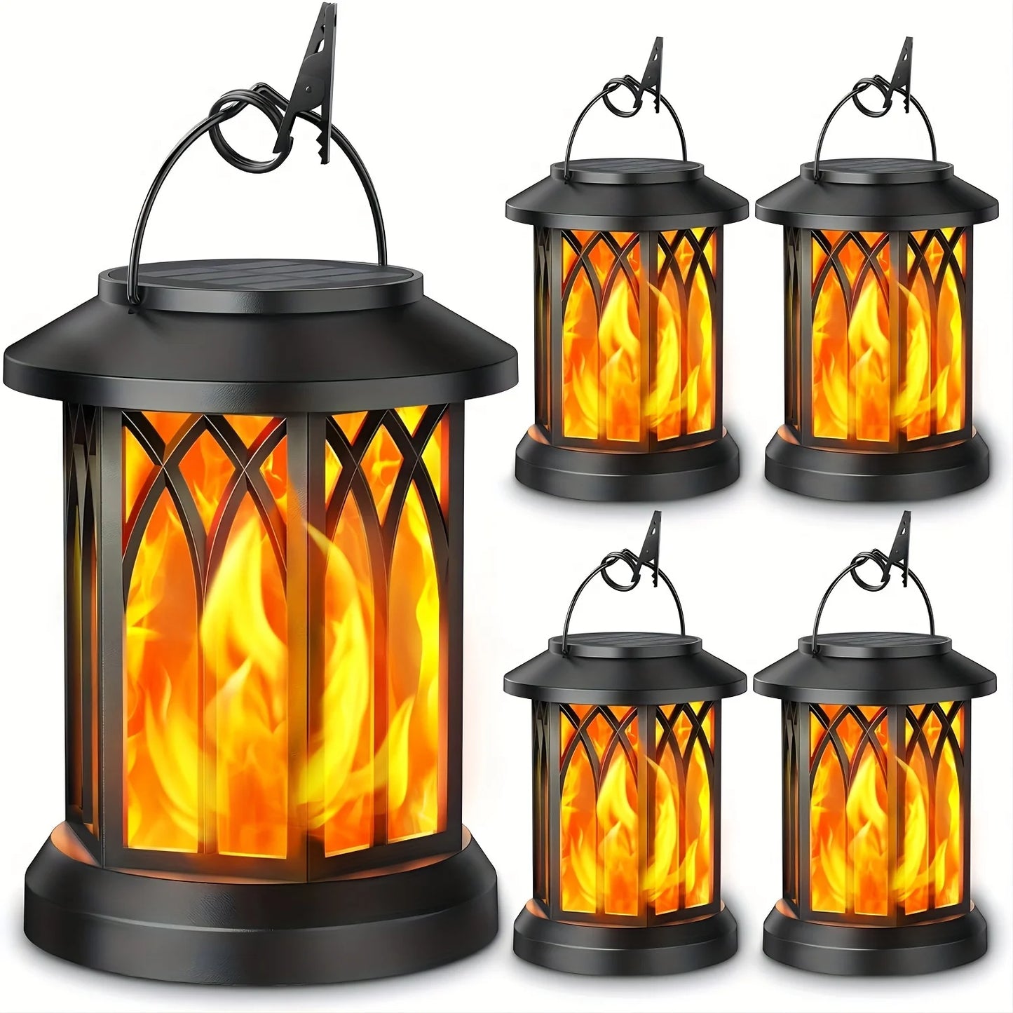 Solar Flame Lantern Light