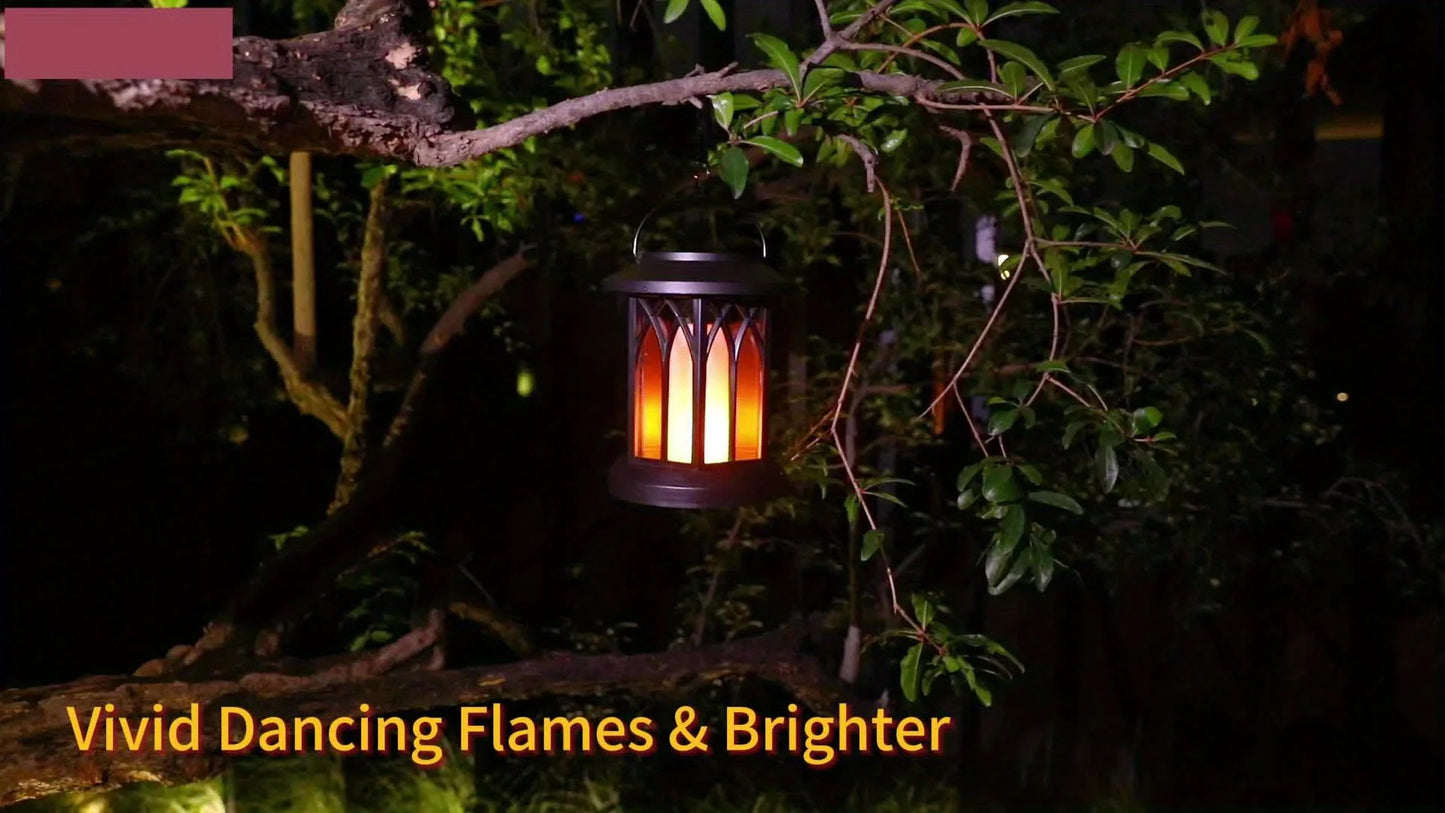 Solar Flame Lantern Light