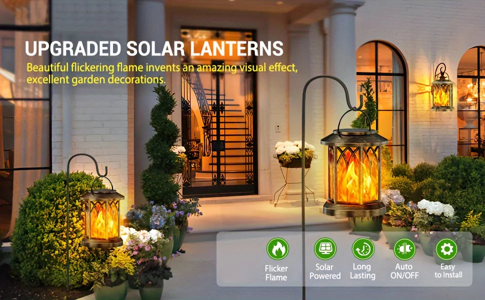 Solar Flame Lantern Light