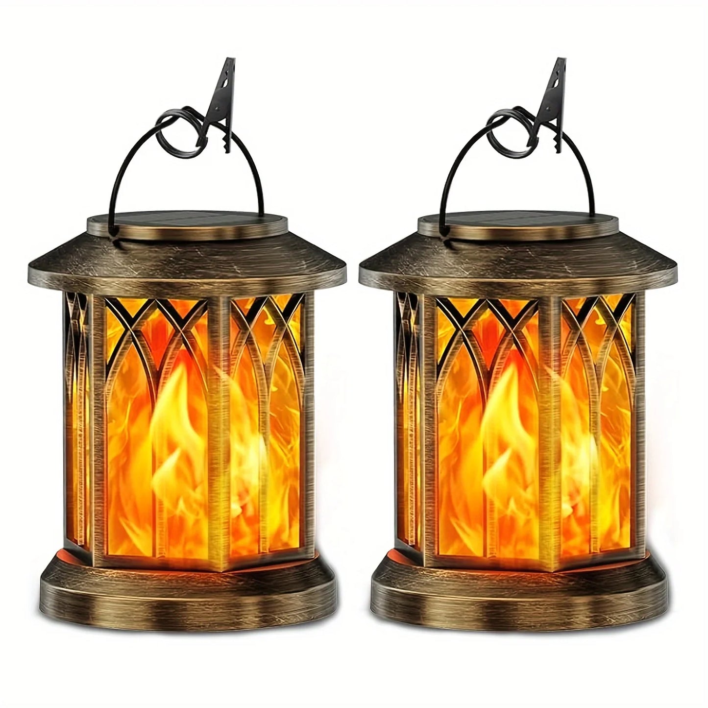 Solar Flame Lantern Light