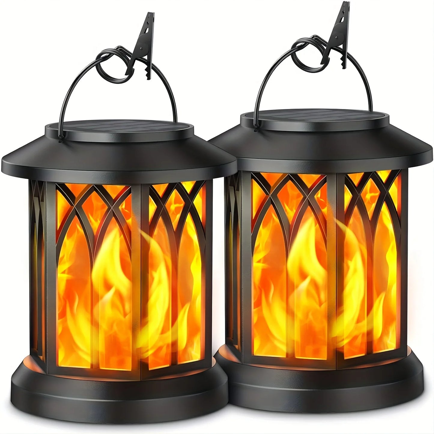 Solar Flame Lantern Light