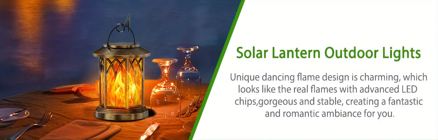 Solar Flame Lantern Light