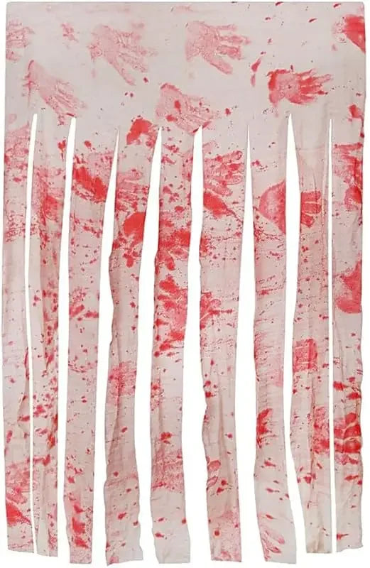 Halloween Bloody Handprint Door Curtain 65x39 Inch Polyester