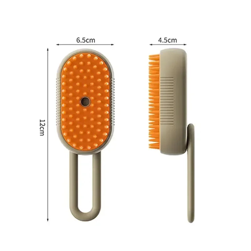 Electric Cat Steam Brush – 3 in 1 Pet Hair Remover, Grooming & Massage Brush for Cats & Dogs with Spray Function