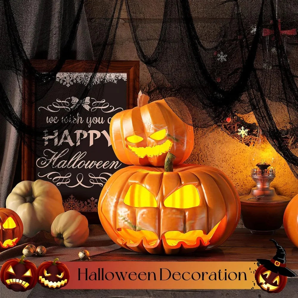 6 Pack Halloween Creepy Black Cloth – 30x72 Inch Spooky Fabric for Haunted House & Party Decoration