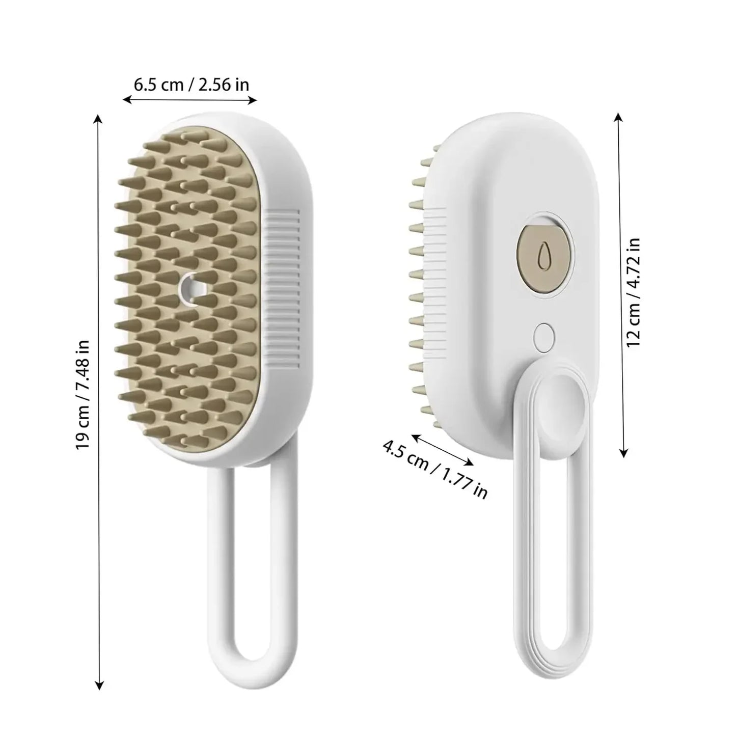 Electric Cat Steam Brush – 3 in 1 Pet Hair Remover, Grooming & Massage Brush for Cats & Dogs with Spray Function