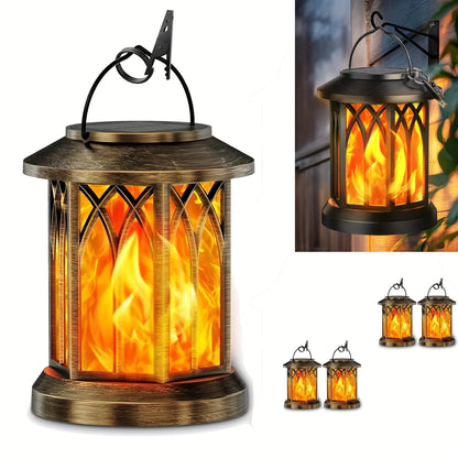 Solar Flame Lantern Light