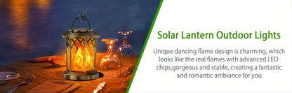 Solar Flame Lantern Light