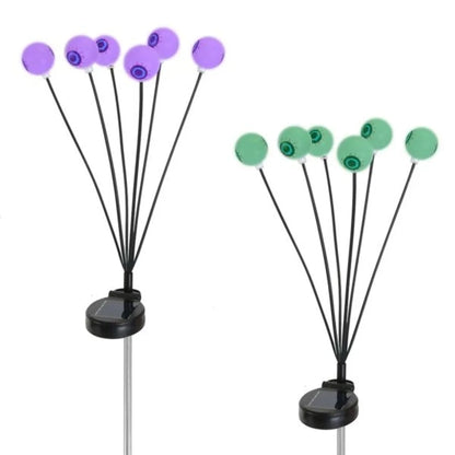 Solar Halloween Eyeball Lights – 4PCS Swaying LED Pathway Decorations (24 LEDs, Waterproof IP65)