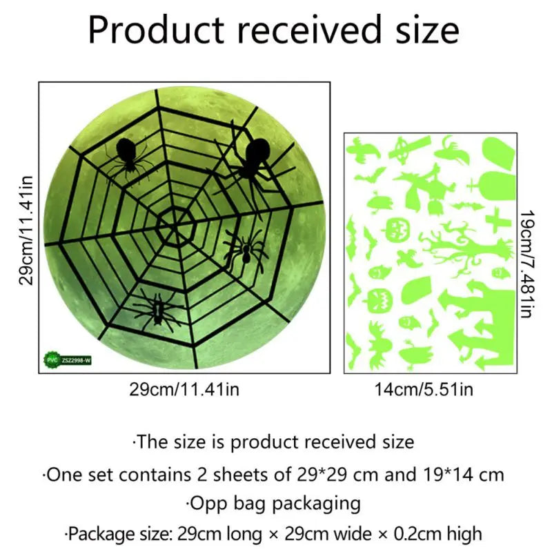 Halloween Glow-in-the-Dark Wall Stickers