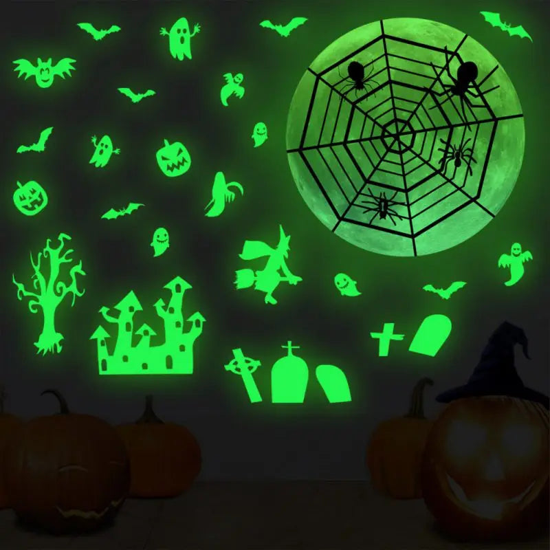 Halloween Glow-in-the-Dark Wall Stickers