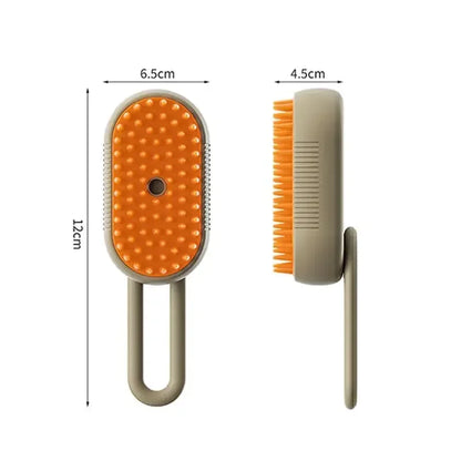 Electric Cat Steam Brush – 3 in 1 Pet Hair Remover, Grooming & Massage Brush for Cats & Dogs with Spray Function