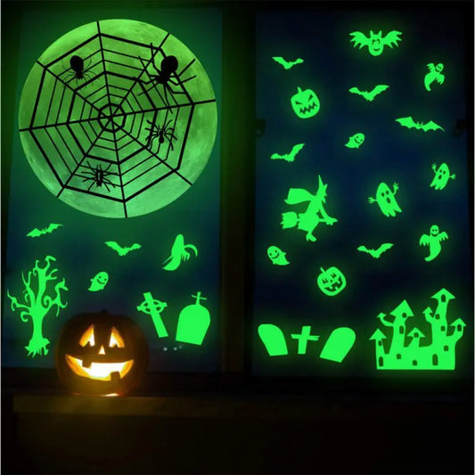 Halloween Glow-in-the-Dark Wall Stickers