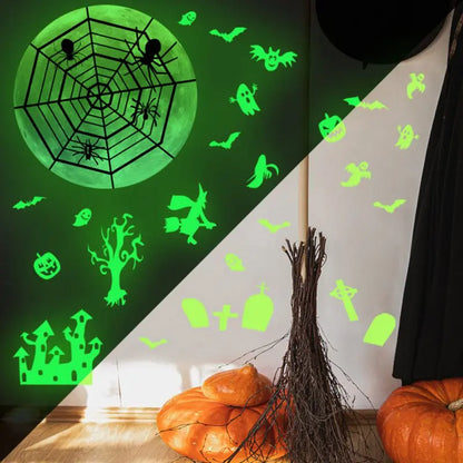 Halloween Glow-in-the-Dark Wall Stickers