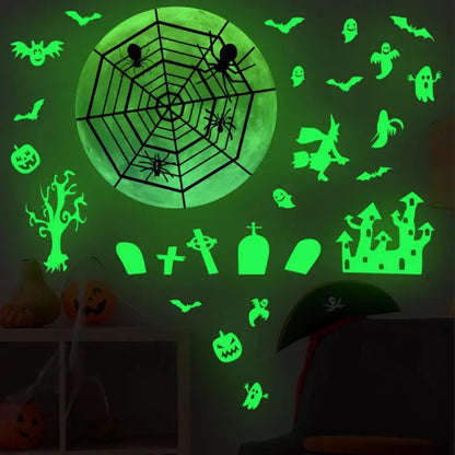 Halloween Glow-in-the-Dark Wall Stickers