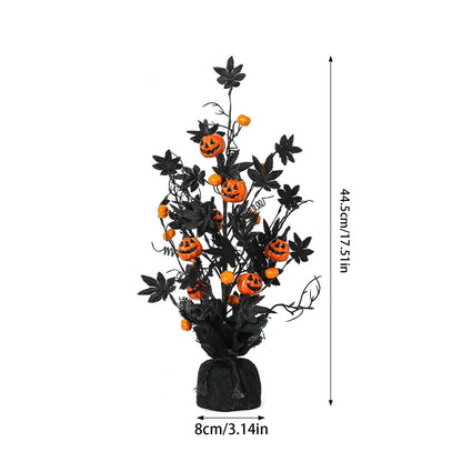 Halloween Pumpkin Maple Leaf Tree Decor